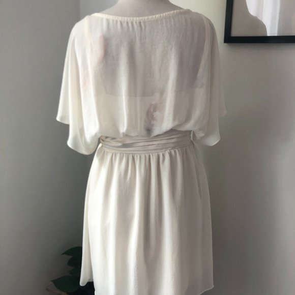 Cooper St Off White V Neck Grecian Style Boho Dress Size 12 New w Tags $149 - Picture 7 of 12